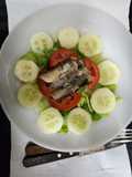 Ensalada sencilla disfrazada de flor