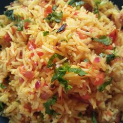 A picture of Tomato rice/ Tomato pulao recipe.