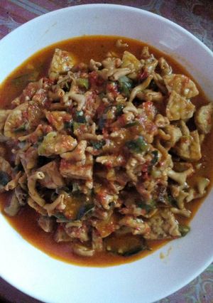 Foto resep Usus Ayam Pedas Mantap