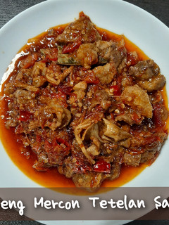 Foto resep Oseng Mercon Tetelan Sapi