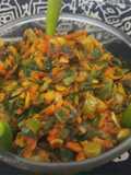 Spring onion and bhavnagari gathiya nu shak