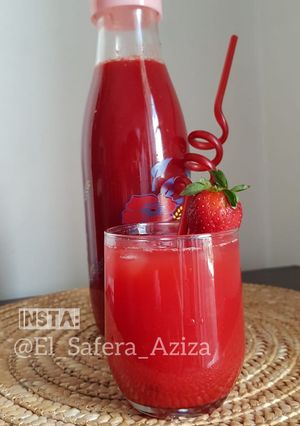 صورة لوصفة عصير فراوله مركز لتجهيزات رمضان 🍓
