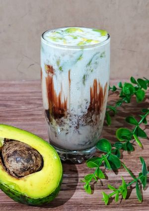 Foto resep Es Lumut Cokelat Alpukat