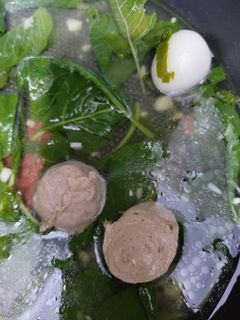 Foto resep Sop bakso bayam