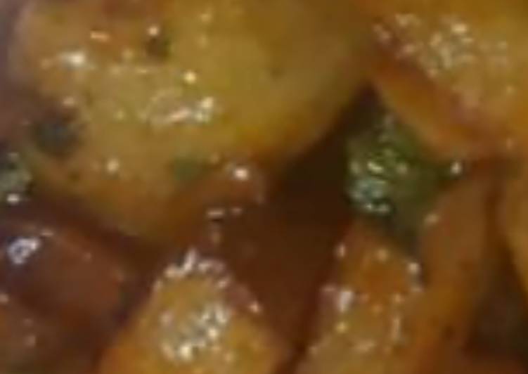 Honey chilli potato