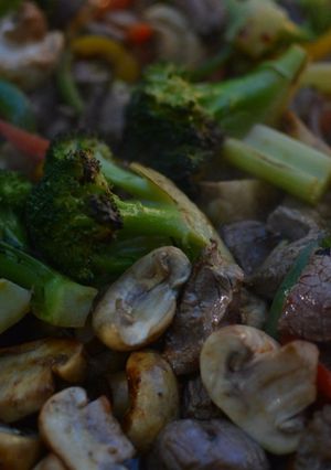 Foto principal de Vegetales y vacío a la plancha