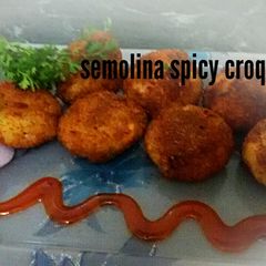 A picture of Semolina croquettes.