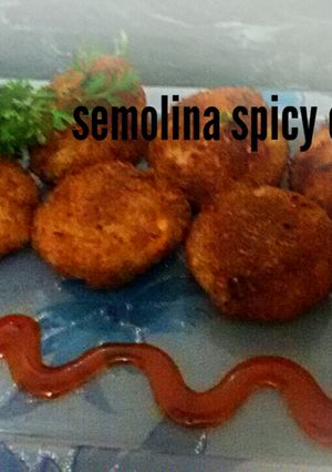 A picture of Semolina croquettes.
