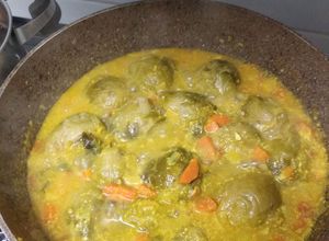 Foto principal de Coles de bruselas al curry