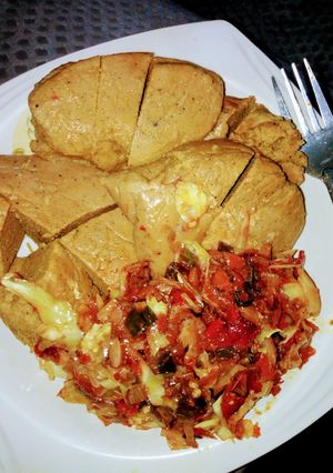 A picture of Alale da miyar cabbage.