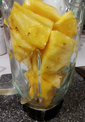 Una foto de Agua fresca de piña