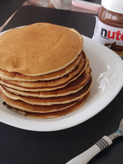 Una foto de Hot cakes 3 ingredientes sin huevo fáciles