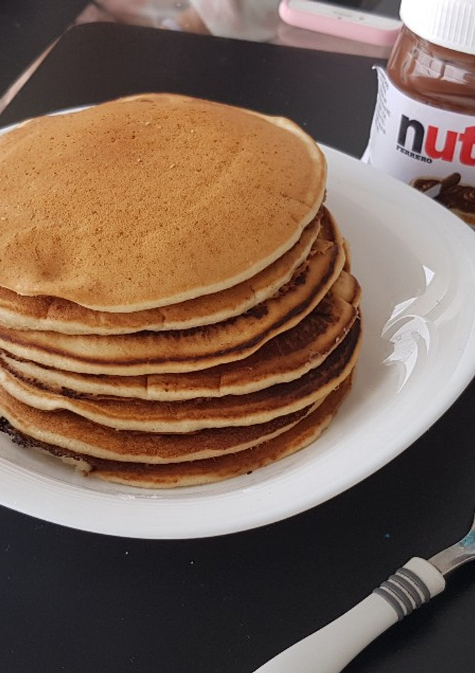 Una foto de Hot cakes 3 ingredientes sin huevo fáciles