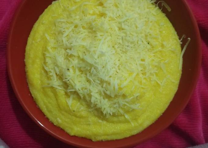 Polenta con queso #yomequedoencasa Receta de Nick Krueger- Cookpad