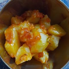 A picture of Aloo sabji.