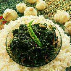 A picture of Jute Leaves Stir Fry 🍛.