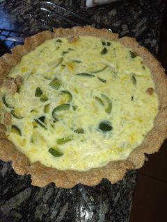 Una foto de Tarta de zapallitos con masa integral