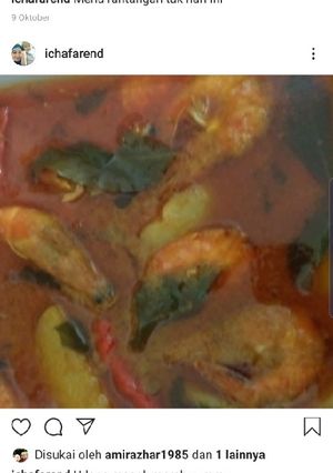 Foto resep Udang masak kari aceh