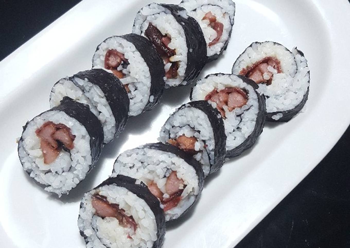 Sushi bacon dan sosis