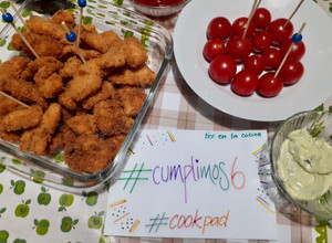 Una foto de Nuggets de pollo con panko