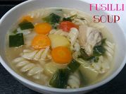 Gambar sup fusilli