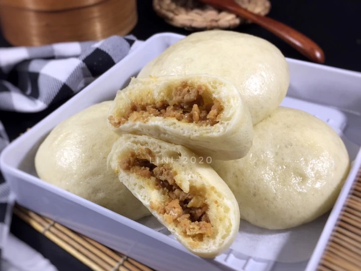 Langkah Mudah untuk Membuat Resep Bakpao isi daging ayam - bapao menul simple yang  Bikin Ketagihan Anti Ribet, Sempurna