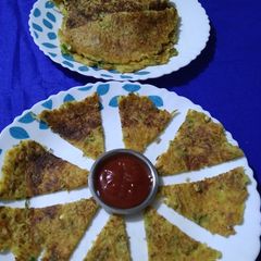 A picture of મેગી નૂડલ્સ વેજ ઓમલેટ.