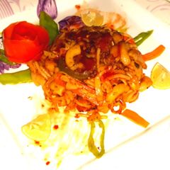 Spicy beef macroni A picture of Spicy beef macroni.