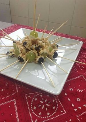 Una foto de Uvas achocolatadas con maní
