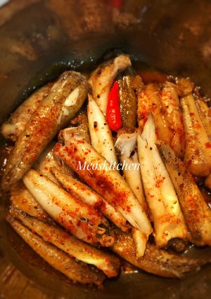 Hình của món Cá chai kho khô.