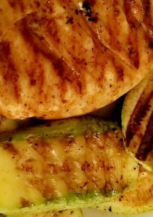 صورة لوصفة صدر الدجاج مشوي (diet)