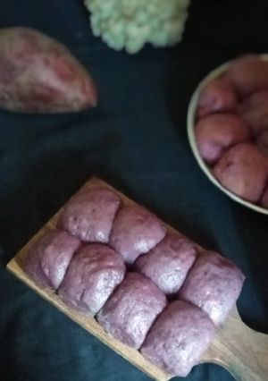Foto resep Roti ubi ungu tanpa telor