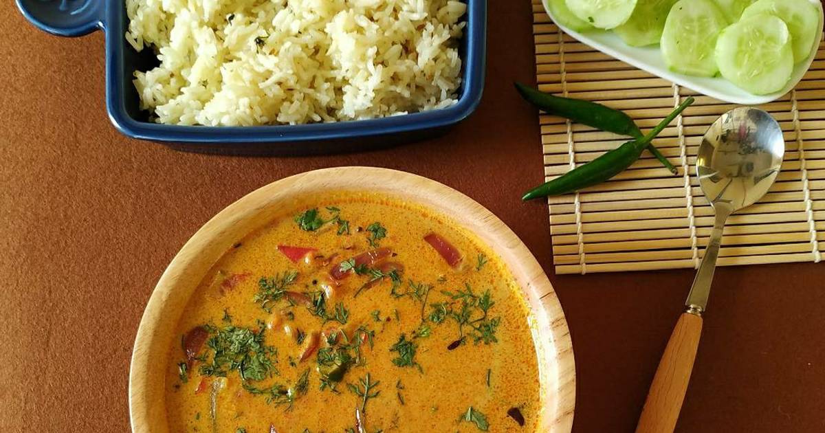 Tomato curry/Thakkali curry(with coconut milk) Recipe by Ruchi Sharma