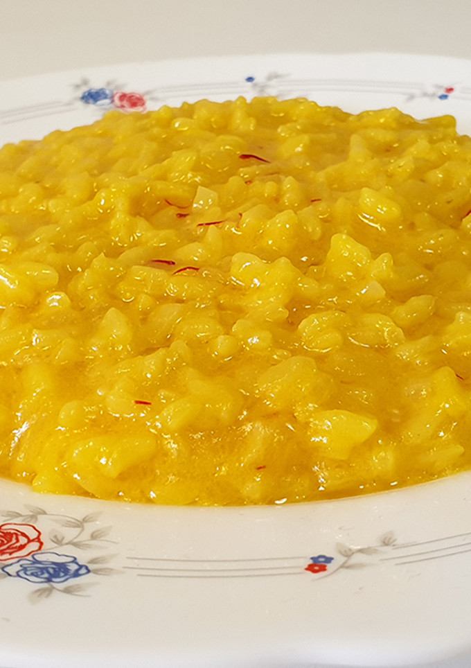 Una foto de Risotto a la milanesa