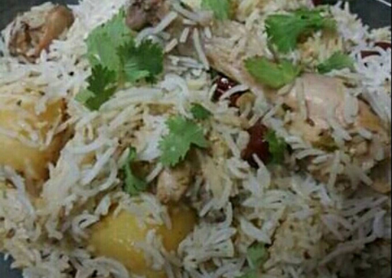 White Chicken Biryani