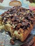 Budín de vainilla con chispas de chocolate y dulce de leche