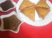 A picture of beef qeema samosa