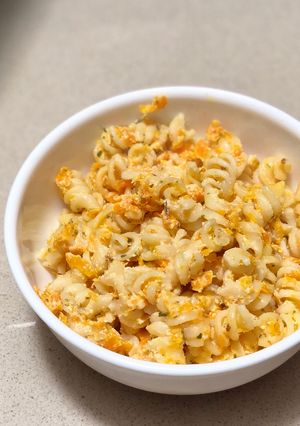 Foto resep Fussili in Cheesy Carrot Sauce