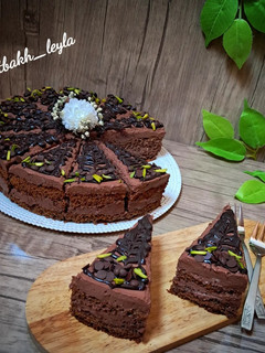 عکسی از دستور کیک موکابا موس موکا کافی شاپی