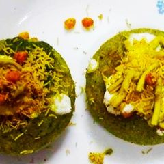A picture of Rice Idly Chaat.