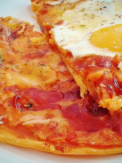 Una foto de Pizza de Jamón Ibérico