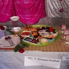 A picture of Odia sweet dahi vada and aalu dum.
