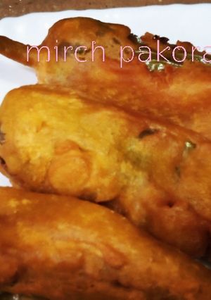 A picture of Mirch pakora.