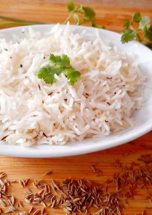 A picture of Cumin Rice 🍚🤗.
