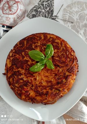 A picture of Spaghetti Frittata.