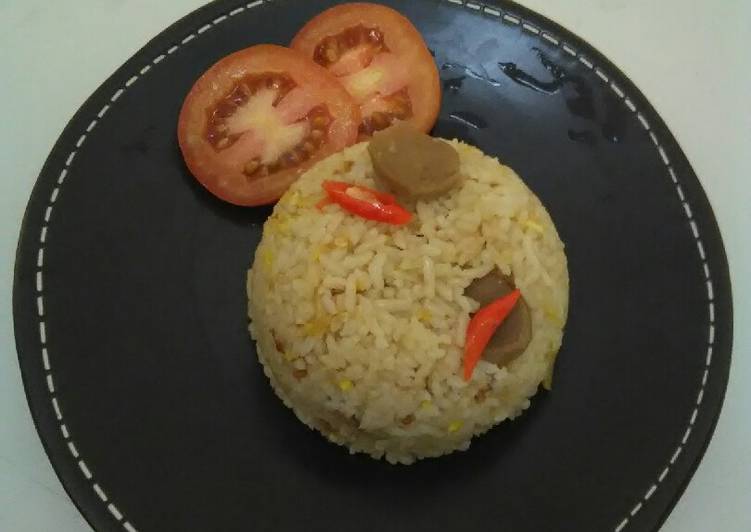 Nasi goreng putih #bikinRamadhanBerkesan