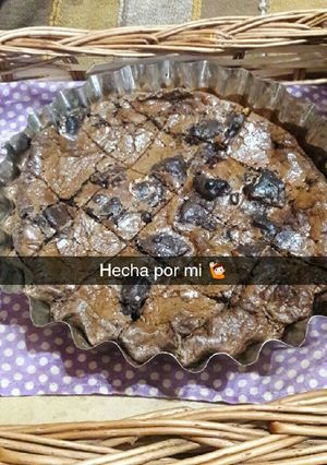 Una foto de Torta de chocolate y oreo sin harina ❤CON SOLO 2 INGRDIENTES