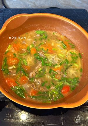 Hình của món Canh Khế Bò Mắm Ruốc.