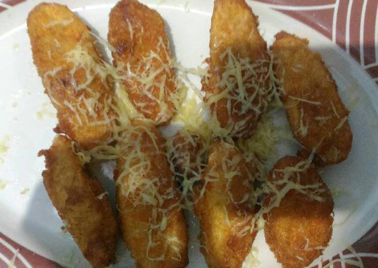 Pisang goreng mozarella