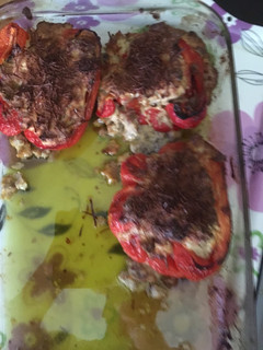 Una foto de Pimientos rellenos con carne picada